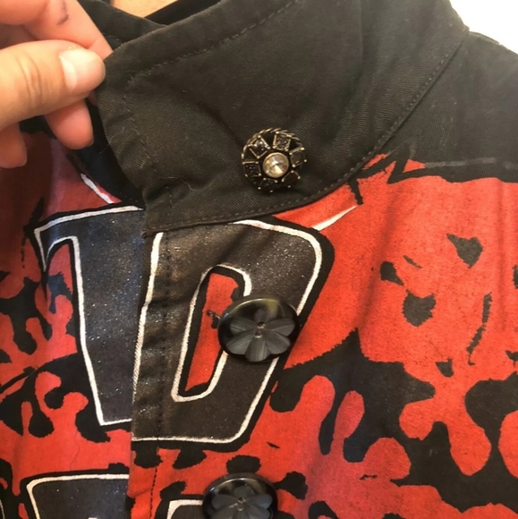 Custo Barcelona SPECIAL ADDITION ROCKSTAR TRENCH coat Copyright.Wearable art! - Picture 6 of 8